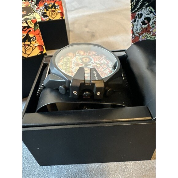 Ed Hardy Day Of The Dead Watch New In Box Skull Face Link Band Vibes For Days main image 8